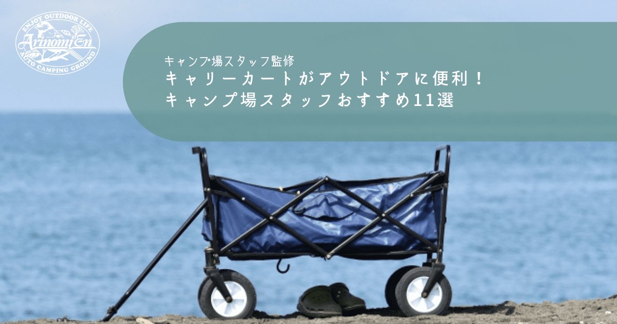 キャリーワゴン（キャリーカート）がアウトドアに便利！キャンプ場 