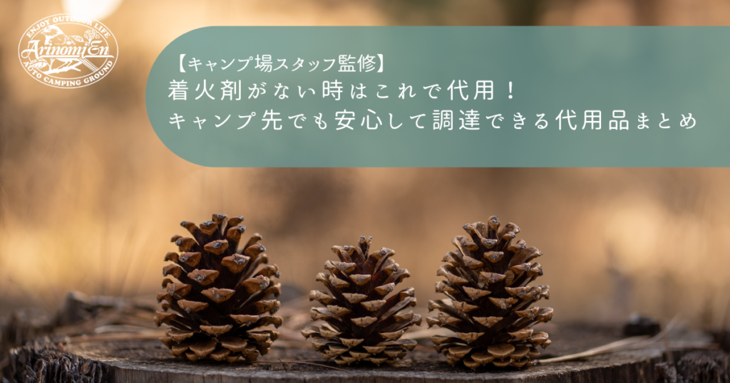 着火剤がない時はこれで代用！キャンプ先でも安心して調達できる代用品まとめ